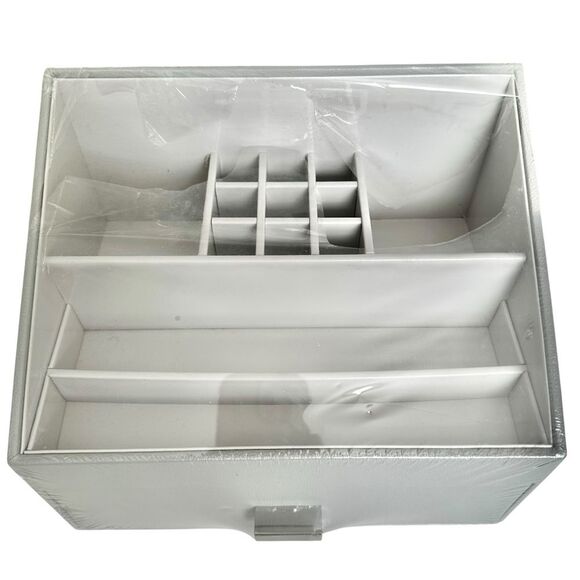 Stackers Storage Drawer Cosmetic Organizer Gray - Picture 2 of 7